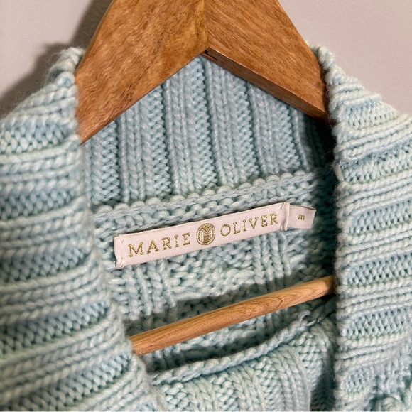 Marie Oliver Blue Cowl Neck Eris Sweater Medium - Picture 8 of 10
